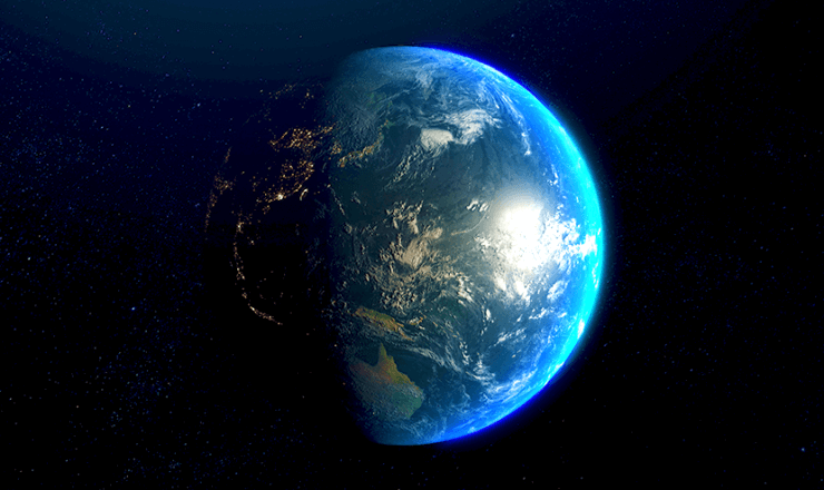 青い地球